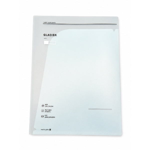 Morning Glory Glacier A4 Two Pocket Document File With Thick Cover