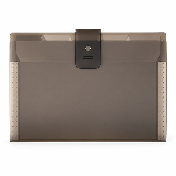5-Section Expanding File Folder with Pen Holder – Smoky