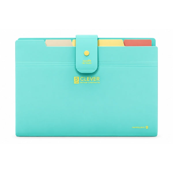 Morning Glory Clever 5-Index A4 Document File – Mint