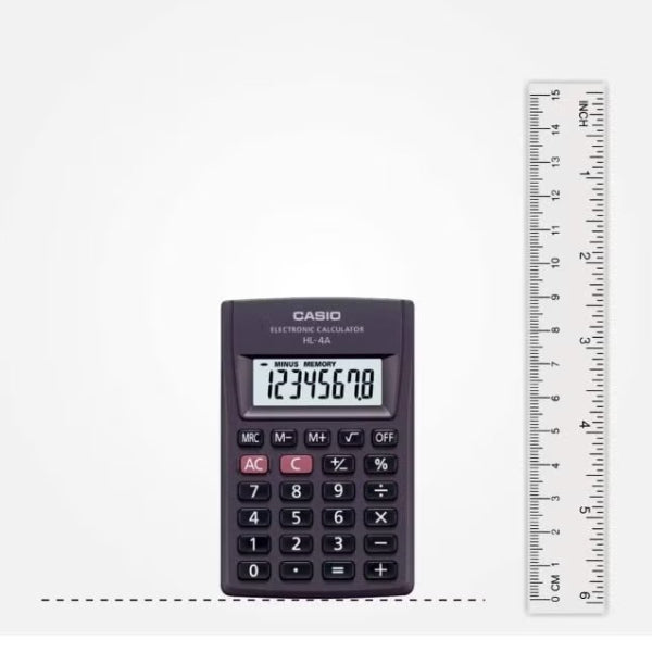Casio 8-Digit Pocket Calculator – Hl-4A alternate