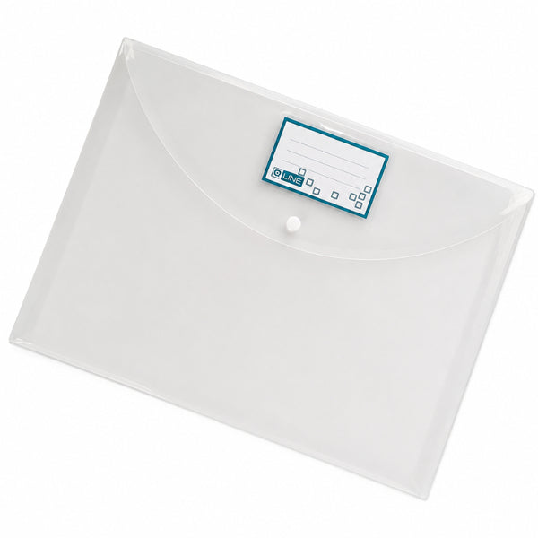 Q-Line B4 Clear Button File Document Folder