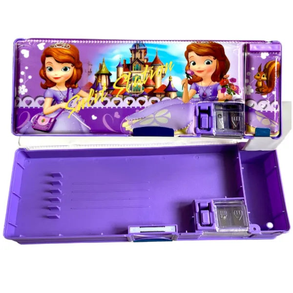 Girls Cartoon Character Magnetic Pencil Case For Girls