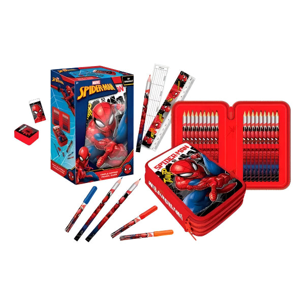 Spider-Man 3 Zippers Pencil Case – School Stationery Set