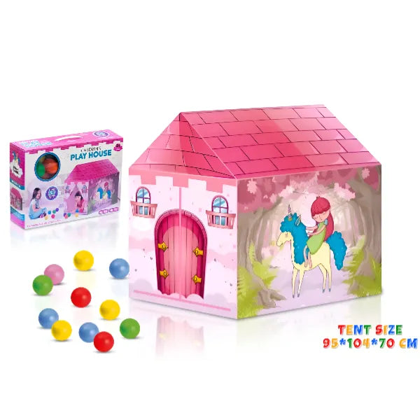 Little Princess Theme Indoor&outdoor Play Tent With 50 Balls  - (PHIS50)
