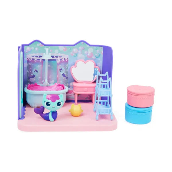 Gabby’s Primp and Pamper Bathroom with MerCat Figure Dollhouse Playset alternate