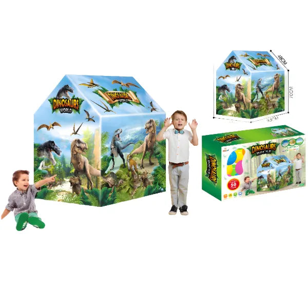 Dinosaur Theme  Indoor&outdoor Play House With 50 Balls - Play Tent