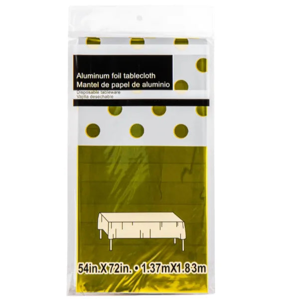 Gold Dot Printed Party Decoration Aluminium Foil Premium Quality Table Ware-Table Sheet