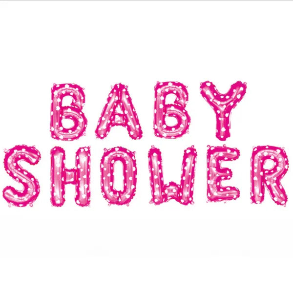 Baby Shower Party Decoration Foil Balloons-Pink