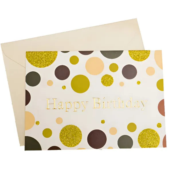 Happy Birthday Card With Envelope-Dot
