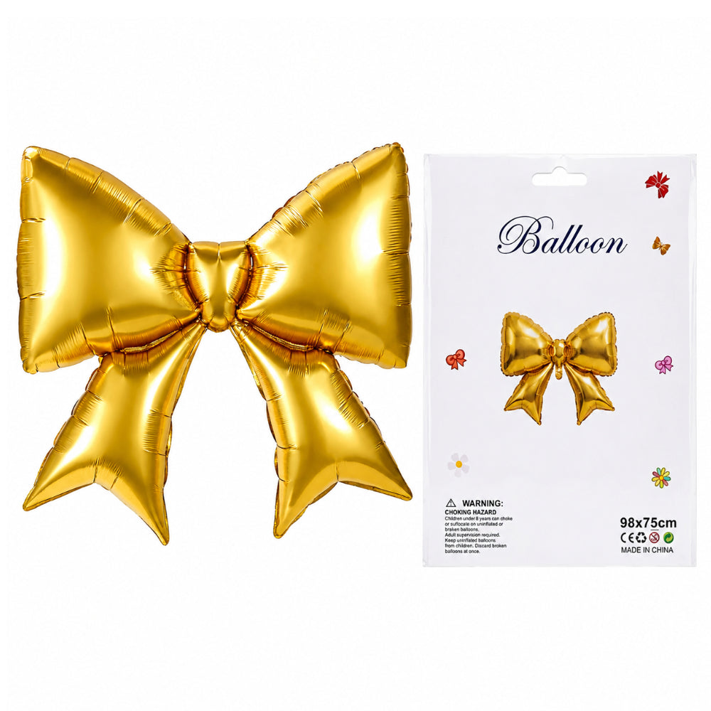Gold Bow-Knot Foil Balloon – 38 Inch