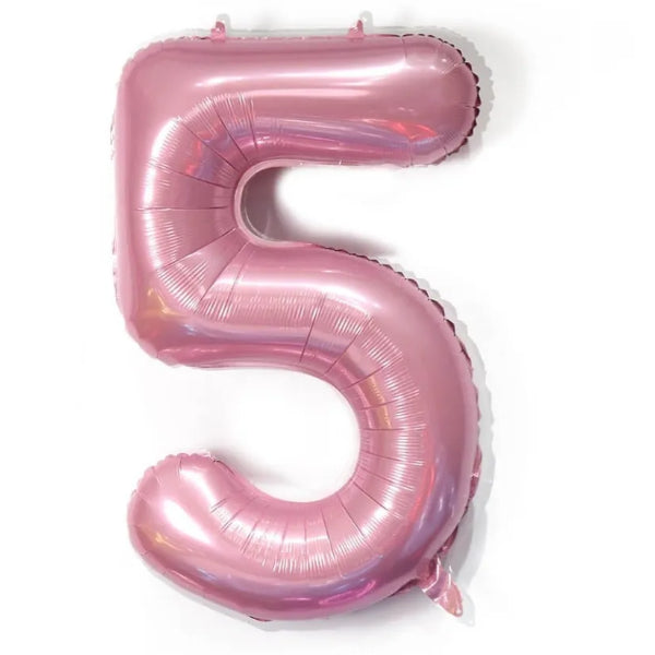 Birthday Party Decoration 32 Inch Pink Foil Balloon-Number-5