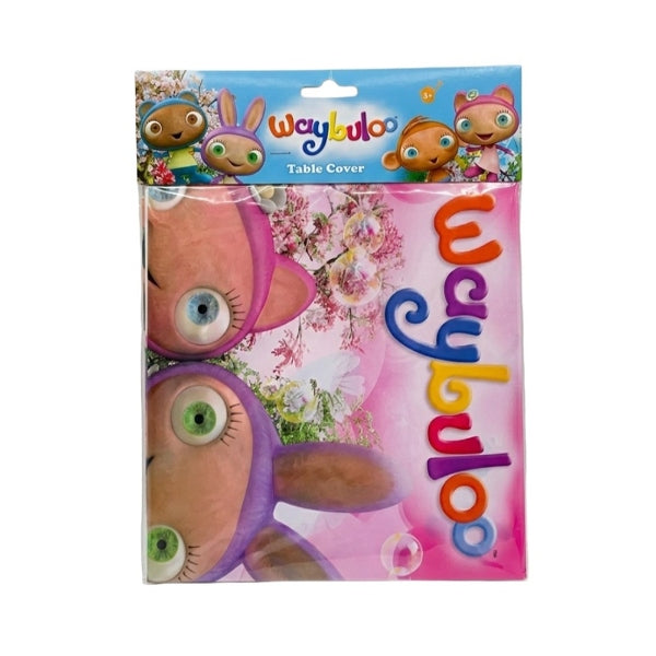 Waybuloo Party Decoration Plastic Table Cover 180 x 150cm - Pink
