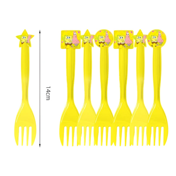 Spongebob Kids Party Forks – 10 Pieces Set