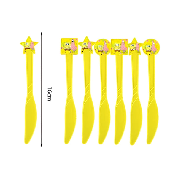 Spongebob Kids Party Knife – 10 Pieces Set