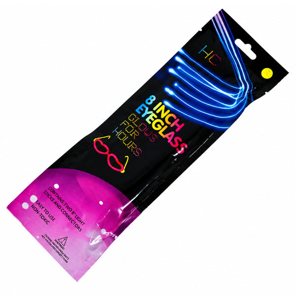 Glow-In-The-Dark Heart Glasses Party Sticks