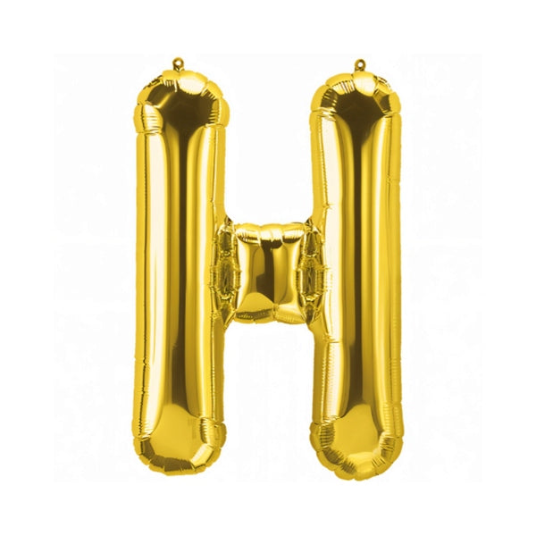 Party Decoration Gold Foil Balloon Letter H