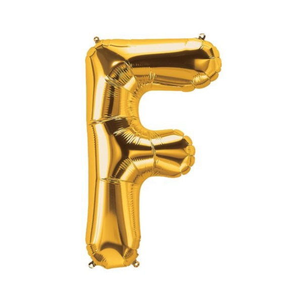 Party Decoration Gold Foil Balloon Letter F