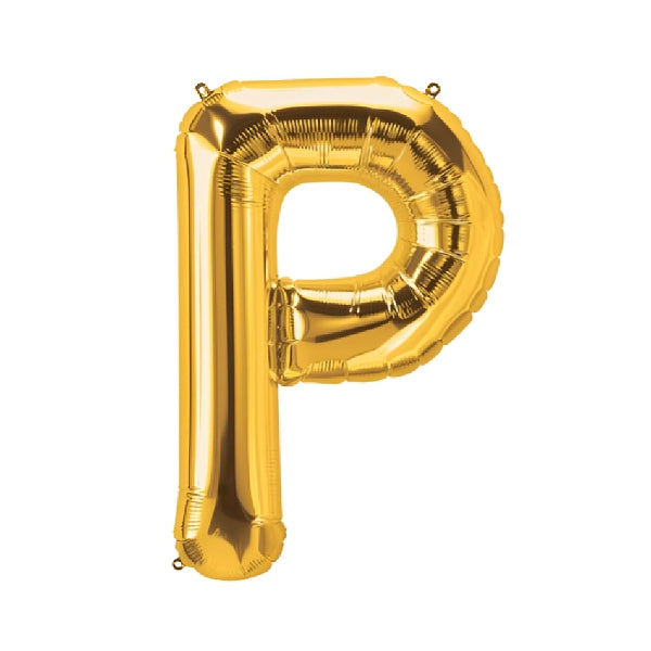 Party Decoration Gold Foil Balloon Letter P
