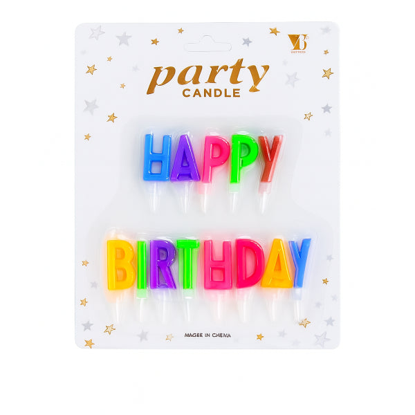 Happy Birthday Letter Candle