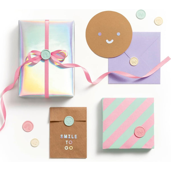 Folia Candy Wax Seal Stickers – 9 Pieces In 3 Pastel Colours alternate