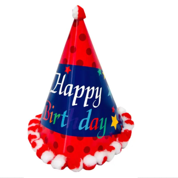 Happy Birthday Printed Birthday Cap-Medium Size
