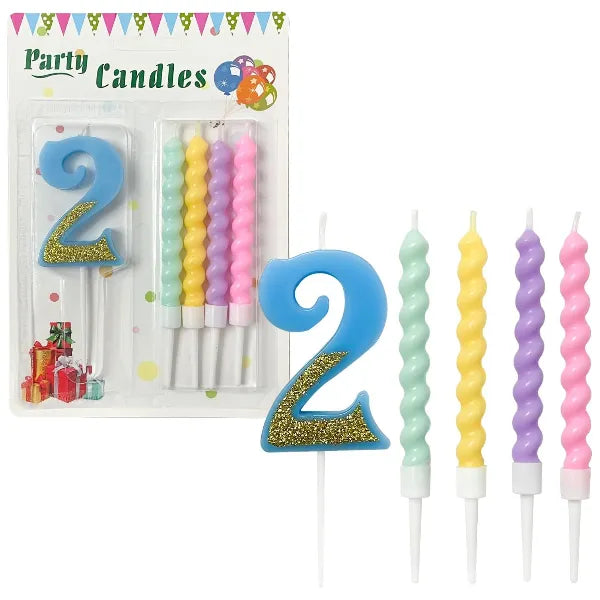 Happy Birthday Candle Set Number 2