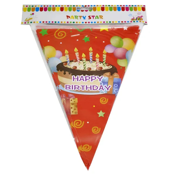 Cake Themed Kids Party Decoration Triangle Flag Banner