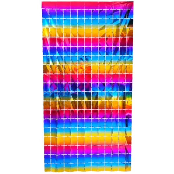 Sequin Square Foil Curtain Wall Background Party Decoration