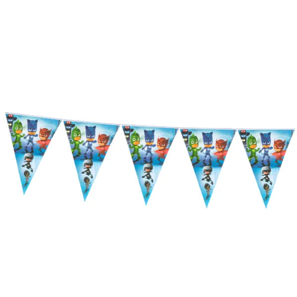 Cartoon  Themed Kids Party Decoration Triangle Flag Banner