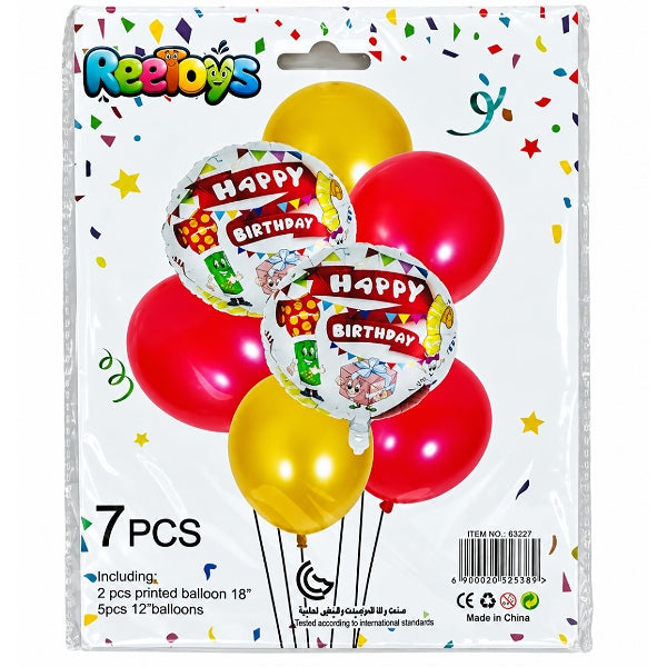 Happy Birthday Party Decoration Balloon Set-7 Pcs (PIRS335)