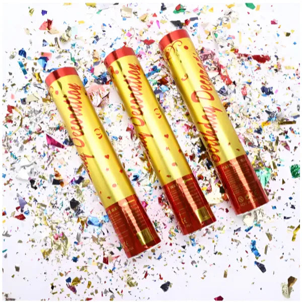 Party Popper Gun For Birthday Party-Fun Glitter-30 Cm- 1 Pieces Set