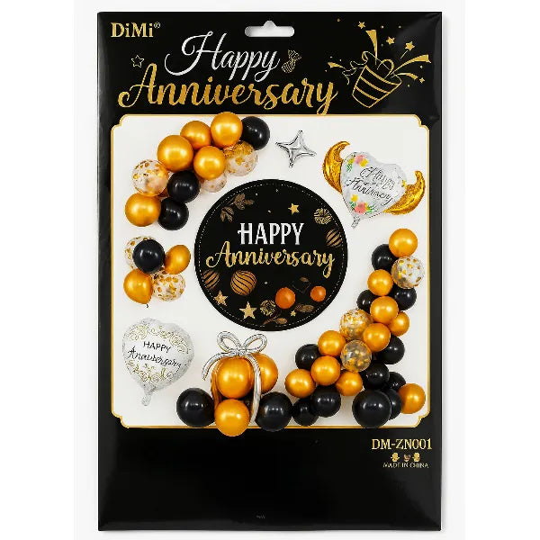 Happy Anniversary Party Decoration Balloon Garland Kit
