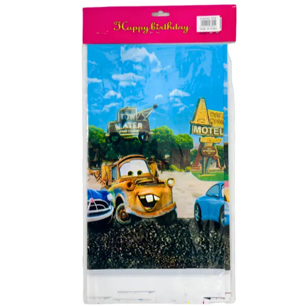 Car Themed Party Decoration Tableware For Kids-Table Cover