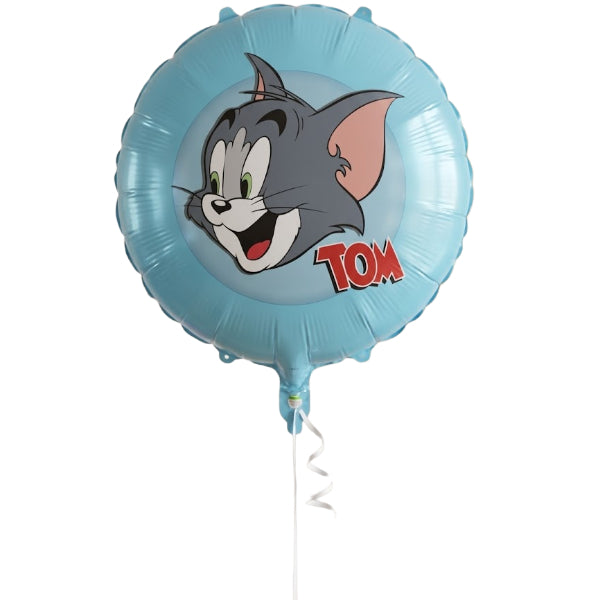 Tom Blue Round Foil Balloon – 18 Inch