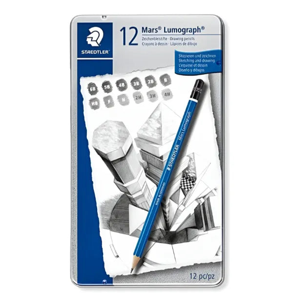 Staedtler Mars Lumograph Pencil Set Of 12 alternate