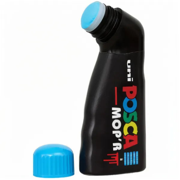 Uni Posca Water Based Multi Surface Permanent Paint Marker-3mm - 19mm Round Tip -Light Blue (PMHO20)