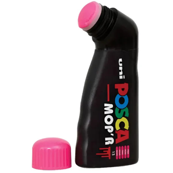 Uni Posca Water Based Multi Surface Permanent Paint Marker-3mm - 19mm Round Tip - Pink (PMHO23)