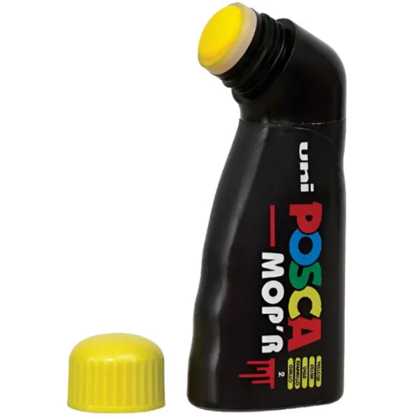 Uni Posca Water Based Multi Surface Permanent Paint Marker-3mm - 19mm Round Tip - Yellow