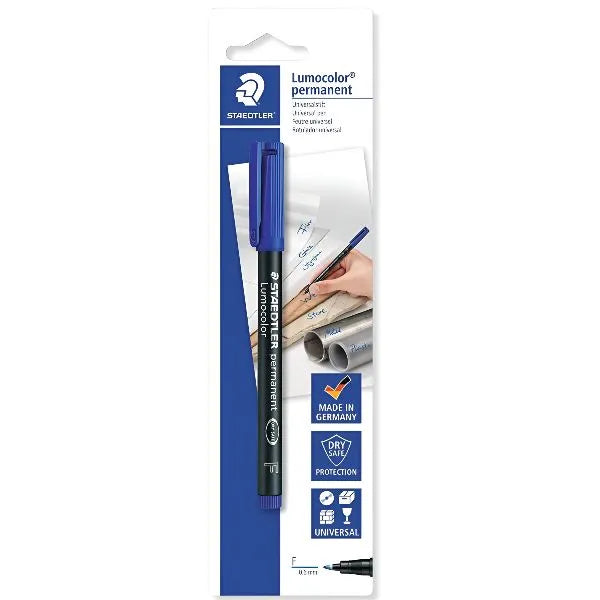 Staedtler Lumocolor Permanent Marker – 0.6 mm, Blue
