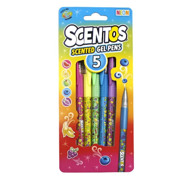 Scentos Scented Gel Pen - Pack of 5