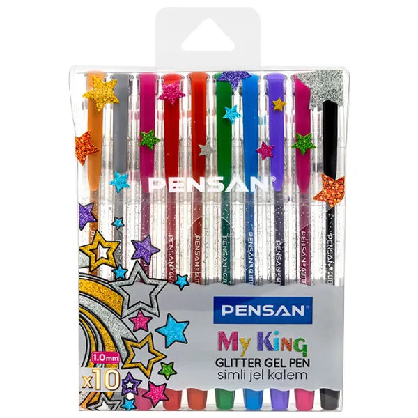 Pensan My King Glitter Gel Pen – Pack of 10