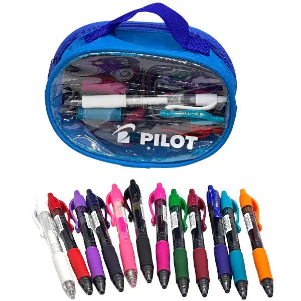 Pilot G-2 Retractable Multicolor Colour Ball Pen With Pouch