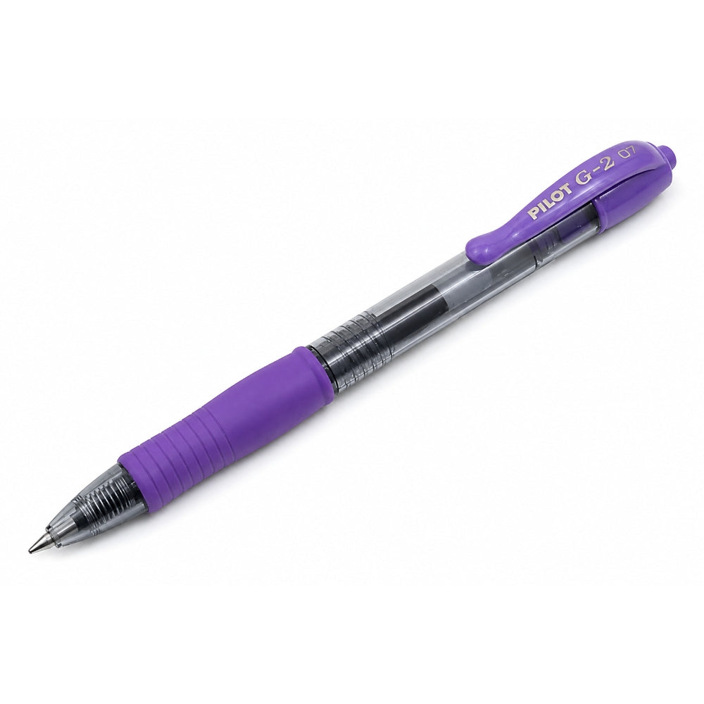 Pilot G2 Premium Retractable Gel Pen – 0.7 Mm, Purple Ink