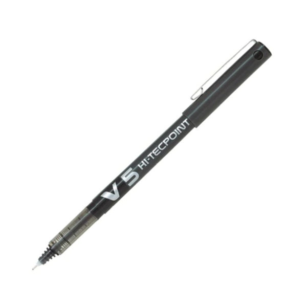 Pilot Hi-Tecpoint V5 0.6mm Roller Ball Pen - Black Pnpt32_680