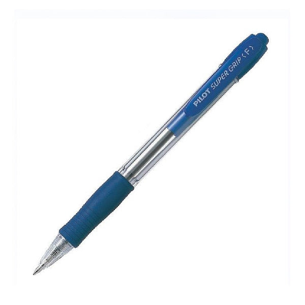 Pilot Super Grip Retractable Fine 0.7mm Ballpoint Pen - Blue
