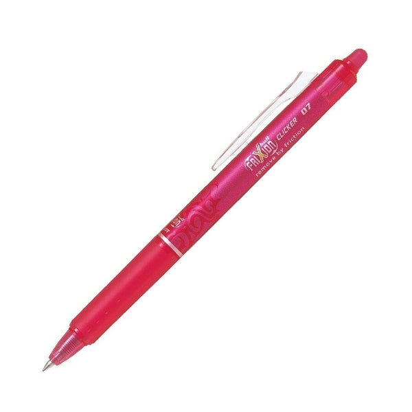 Pilot FriXion Ball Clicker Erasable 0.7mm Gel Pen - Pink