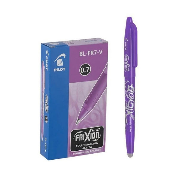 Pilot FriXion Retractable Erasable 0.7mm Gel Roller Ballpen - Violet