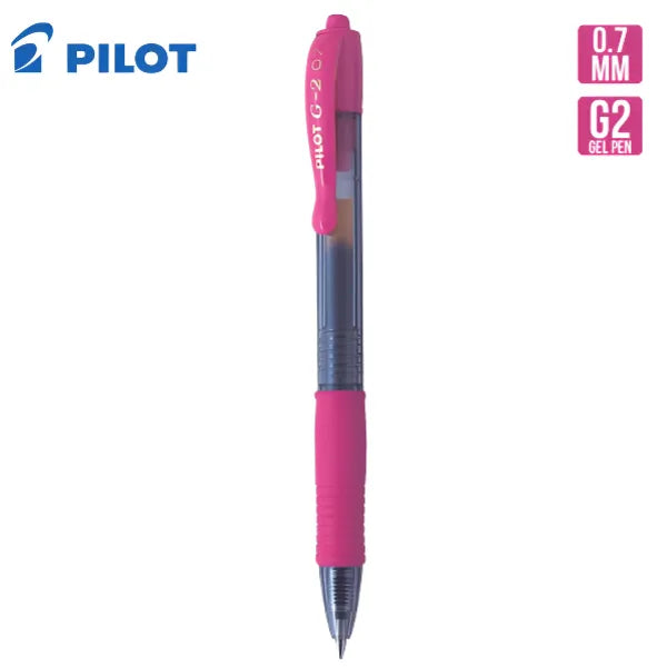 Pilot G2 07 Pink Fine Retractable Gel Ink Pen Rollerball 0.7Mm