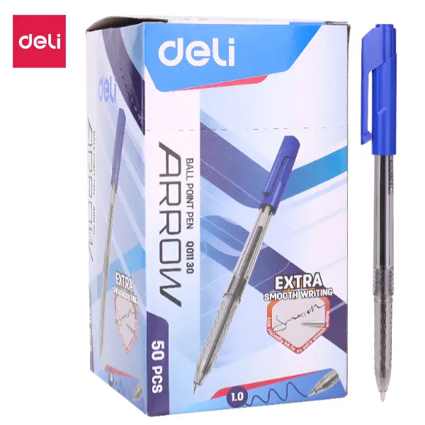 Deli Ballpoint Pen-1.0 mm - Blue-1 Pieces Set