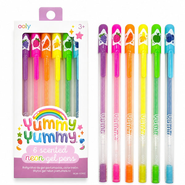 Ooly Yummy Yummy Neon Scented Gel Pens – Set Of 6